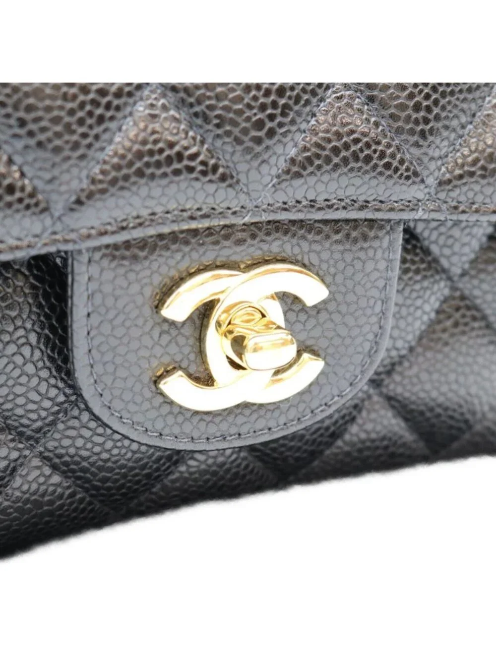 Chanel Black Inner Caviar Quilted 25 Shoulder Bag
